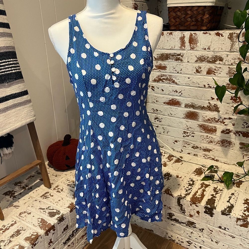 Everly polka dot sun dress size larger